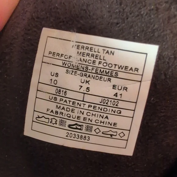 Merrell Ashland Vee Leather Suede Waterproof Mid Calf Boots Tan Women’s 10 - Picture 11 of 12